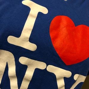 Tops - I❤️New York blue graphic tee Tops - I❤️New York blue graphic tee